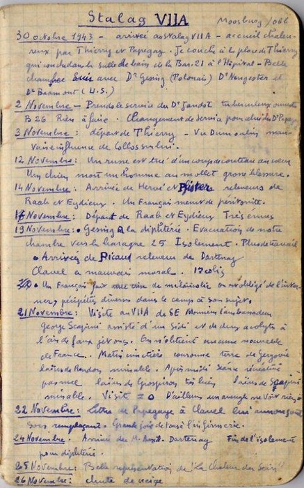 Dr René BAUQUIN carnet page 1