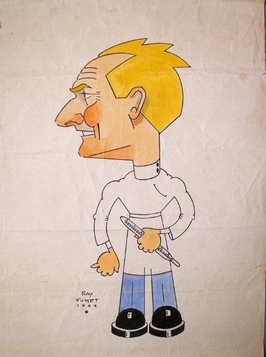 Caricature René Bauquin