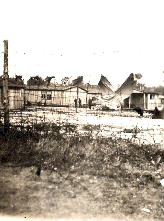 Fence and barracks