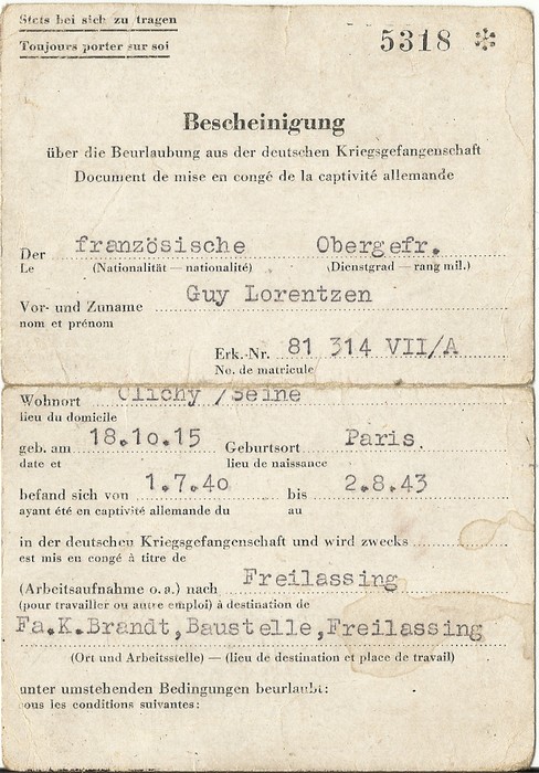 Bescheinigung