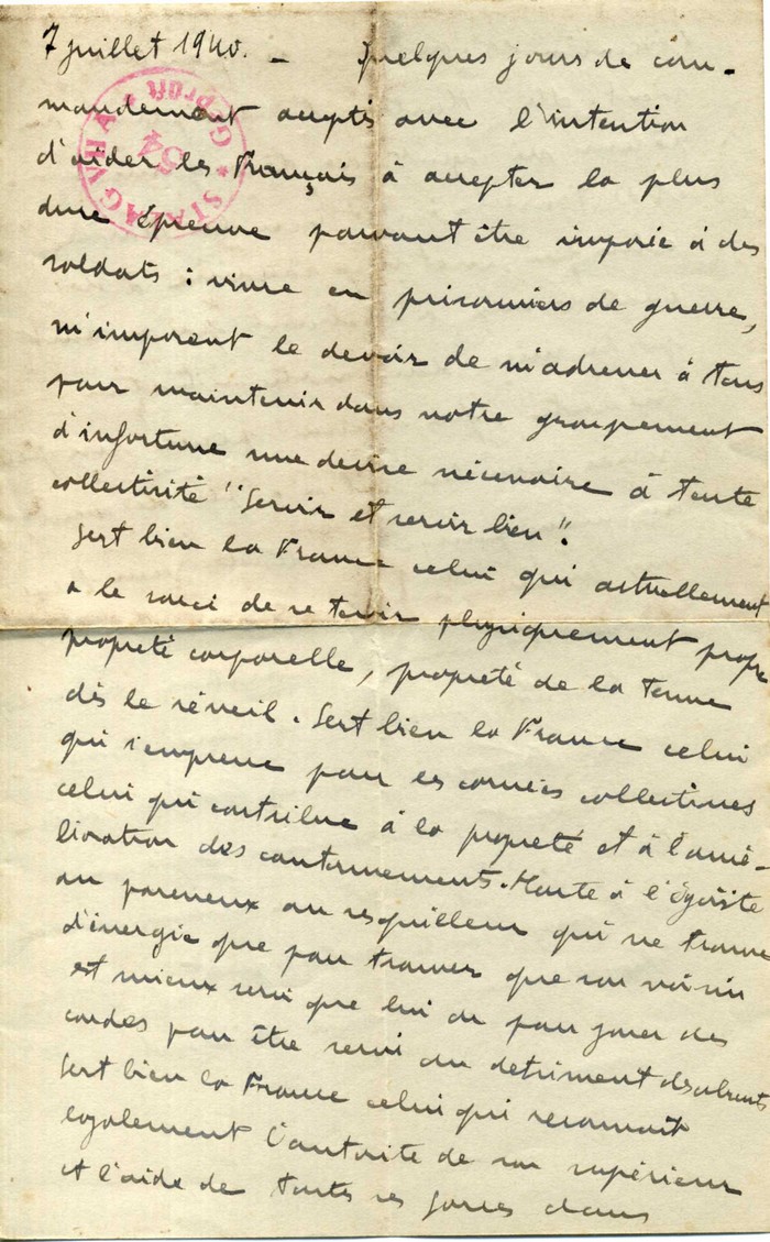 Lettre Capitulation aux Soldats