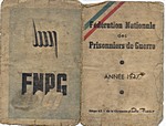 Recto carte prisonnier de guerre