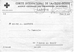 Carte de la Croix Rouge Carte de la Croix Rouge