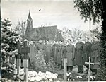Funeral at St Michael's churchyard Funeral at St Michael's churchyard