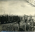Funeral at St Michael's churchyard Funeral at St Michael's churchyard